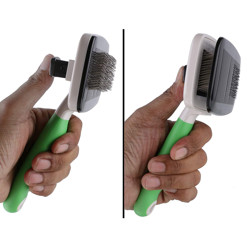 Self cleaning 2025 slicker brush